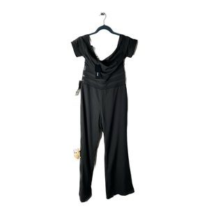 GORGEOUS OFF SHOULDER BLACK FLATTERING JUMPSUIT!! A14